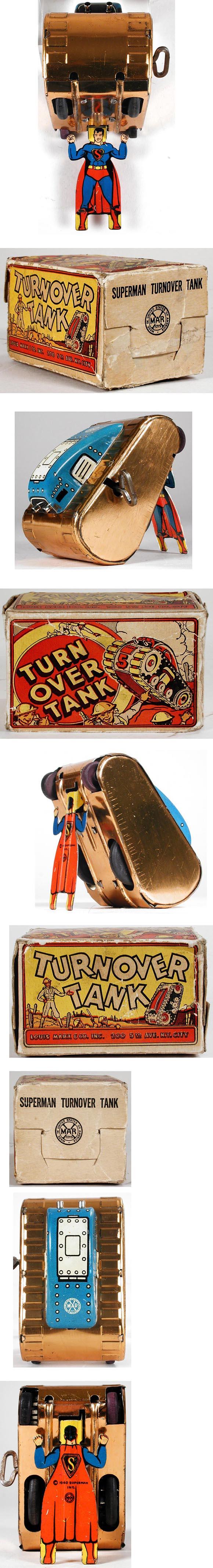 1940 Marx, Superman Turnover Tank in Original Box